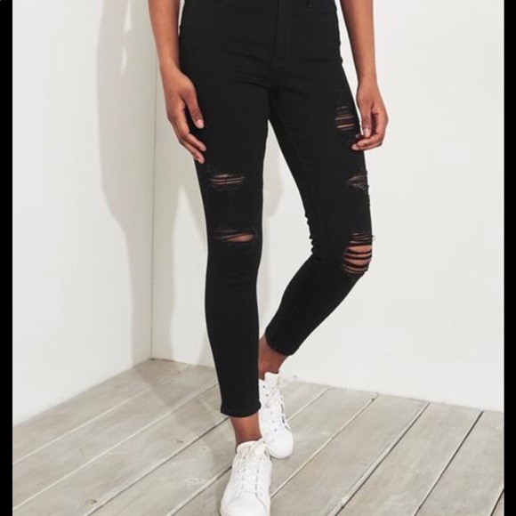 🖤🖤 NWOT HOLLISTER SKINNY CROPS - Picture 3 of 13